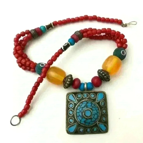 Tibetan  style necklace - Picture 2 of 5